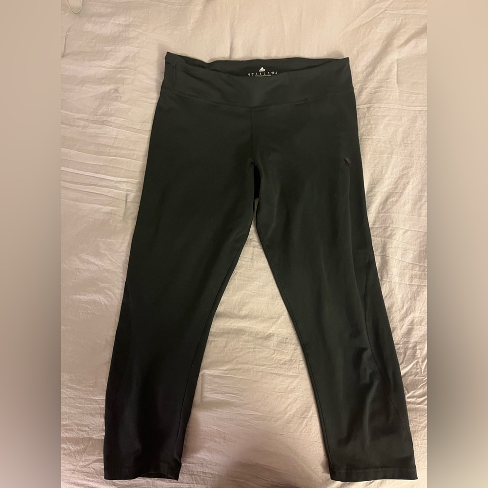 Black Adidas 3/4-Length Leggings, Small